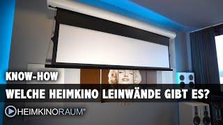 Die richtige Heimkino Leinwand finden. Überblick und Tipps zur Auswahl