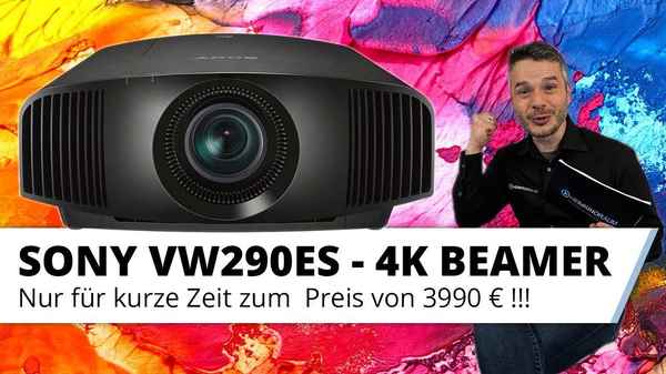 3990 Euro: Nativer 4K Projektor von Sony: VPL-VW290ES - Der bildgewaltige Einstieg in die Beamer Oberklasse