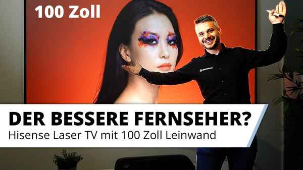 100 Zoll Fernseherlebnis mit dem Hisense 100L9G Laser TV plus Leinwand. Besser als jeder TV!