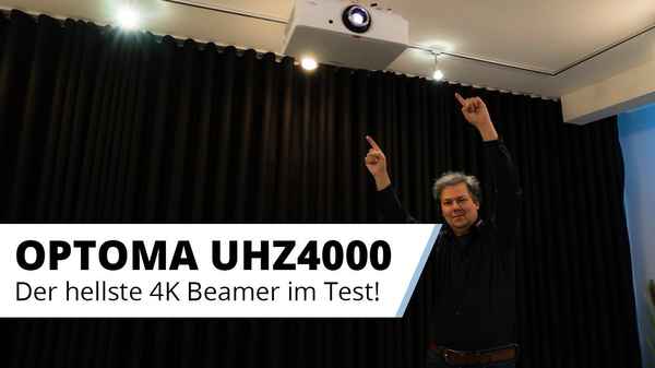 OPTOMA UHZ4000 - Der hellste 4K HDR Beamer fürs Wohnzimmer im ausführlichen Test