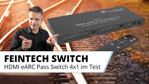 Der Problemlöser im Heimkino: Feintech HDMI eARC Pass 4x1 Switch