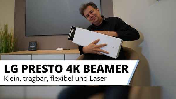 LG Presto Laser 4K Beamer - Klein, tragbar, flexibel, mit Laser
